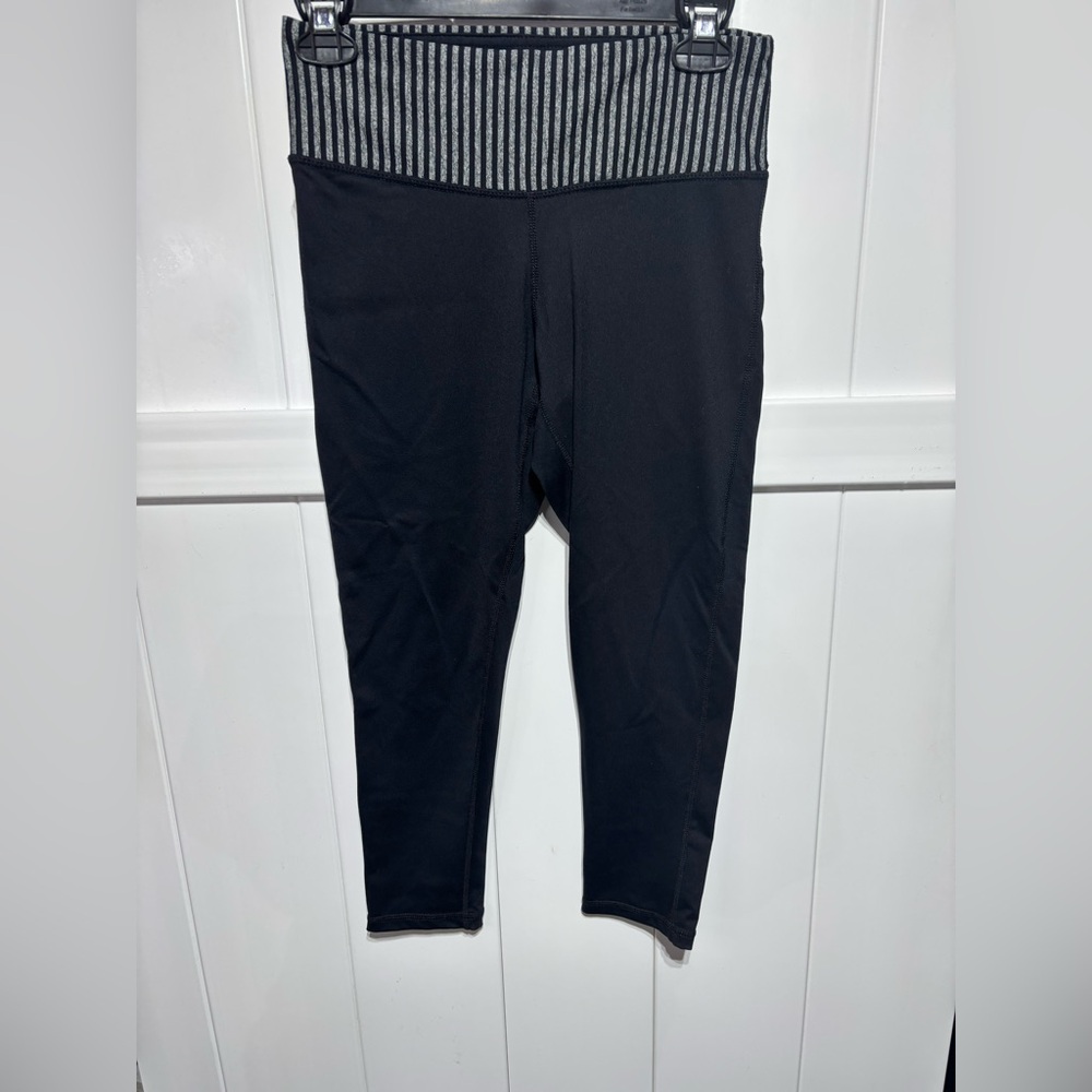 Velocity black with back/grey waistband leggings